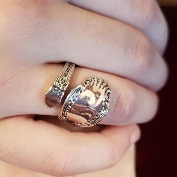 Antique1892 Tiffany & Company Richeliue Spoon-Ring #14 - Picture 7 of 9